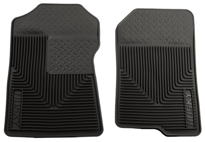Husky Liners 98-02 Ford Expedition/F-150/Lincoln Navigator Heavy Duty Black Front Floor Mats - Bull Strap