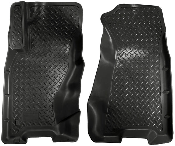 Husky Liners 99-04 Grand Cherokee (4DR) Classic Style Black Floor Liners - Bull Strap