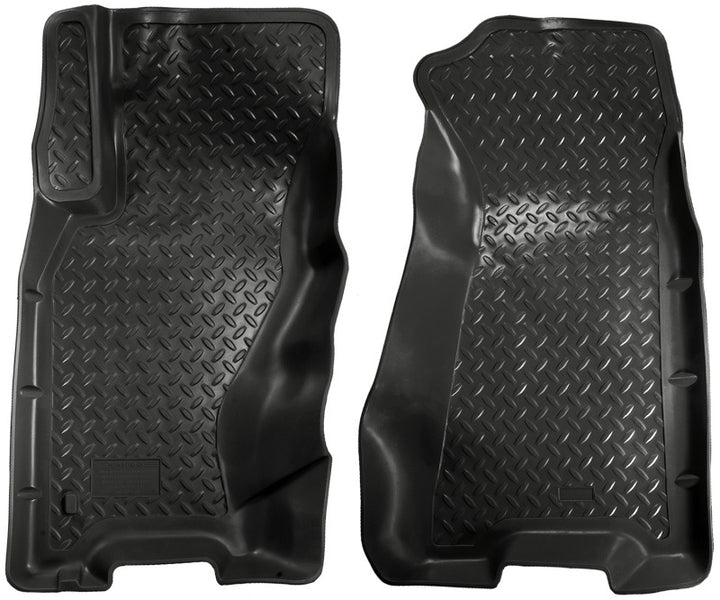 Husky Liners 99-04 Grand Cherokee (4DR) Classic Style Black Floor Liners - Bull Strap