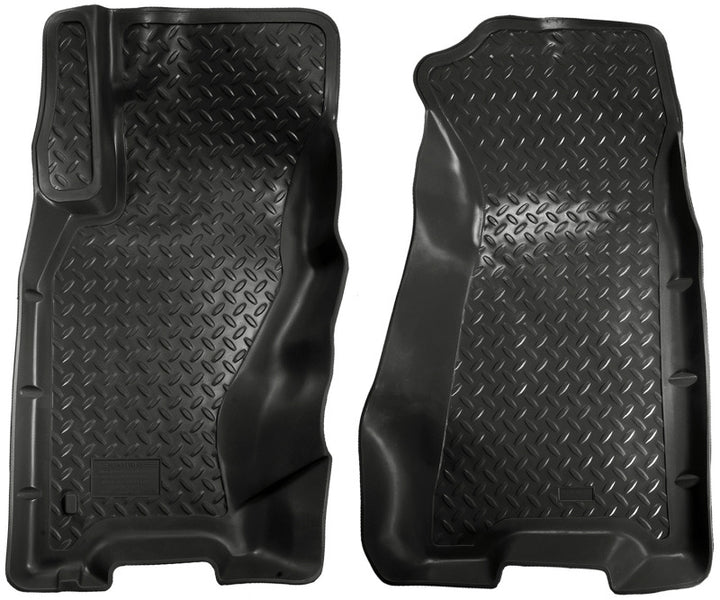 Husky Liners 99-04 Grand Cherokee (4DR) Classic Style Black Floor Liners - Bull Strap