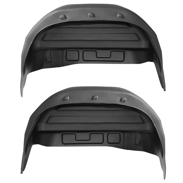 Husky Liners 99-06 Chevrolet Silverado 1500 / 99-04 Silverado 2500 Rear Wheel Well Guards - Black - Bull Strap