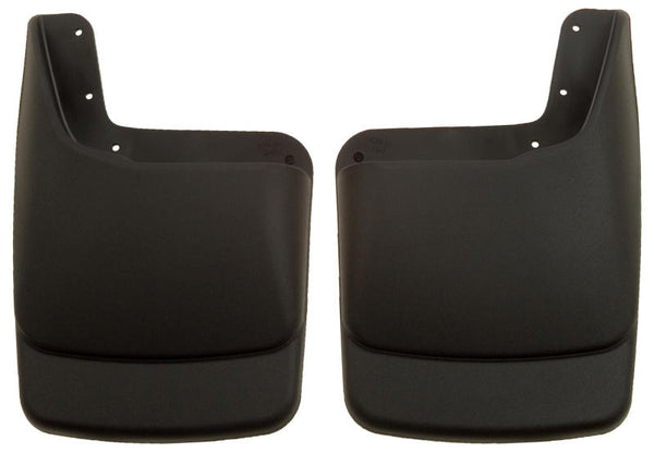 Husky Liners 99-09 Ford SuperDuty Regular/Super/Crew Cab Custom-Molded Rear Mud Guards (w/Flares) - Bull Strap