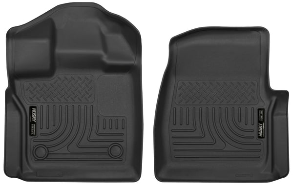Husky Liners15-23 Ford F-150 Standard Cab X-Act Contour Black Floor Liners - Bull Strap