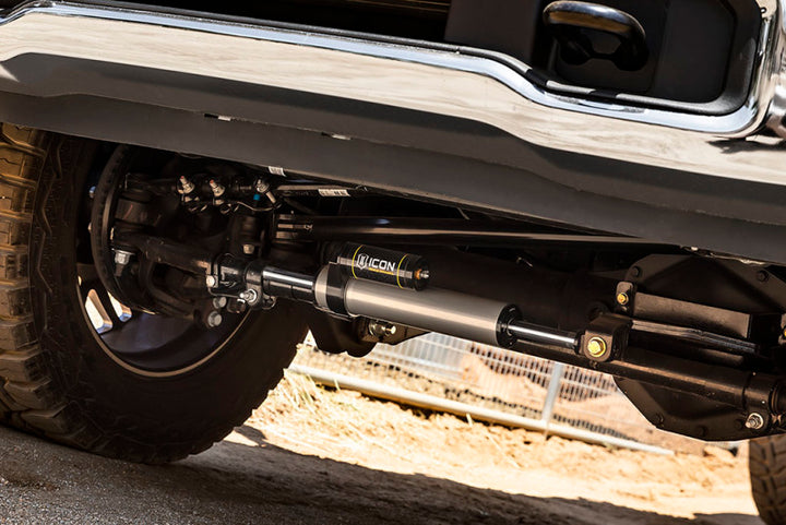 ICON 2005+ Ford F-250/F-350 2.5 Centerline Steering Stabilizer Kit - Bull Strap