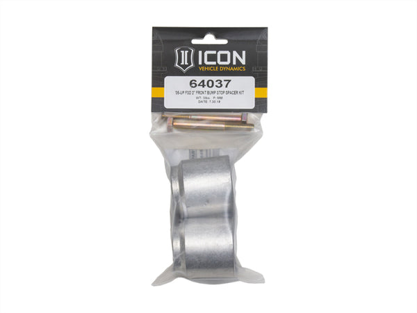 ICON 2005+ Ford F-250/F-350 2in Front Bump Stop Spacer Kit - Bull Strap