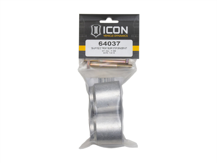 ICON 2005+ Ford F-250/F-350 2in Front Bump Stop Spacer Kit - Bull Strap