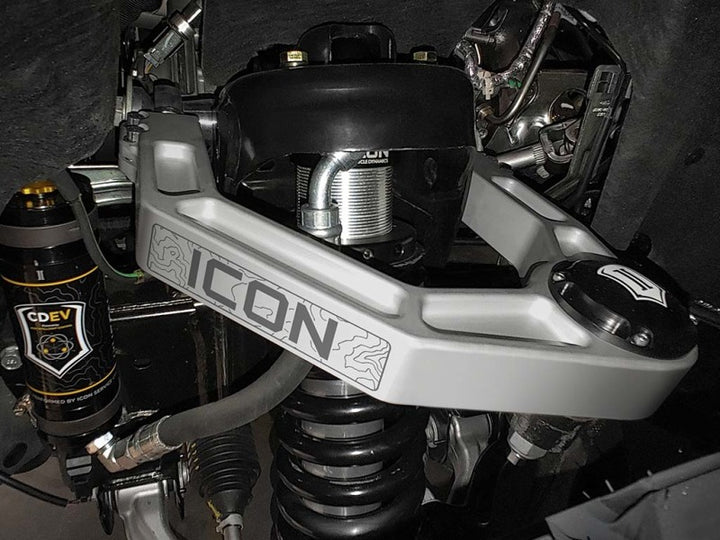 ICON 2021+ Ford Bronco Billet Upper Control Arm Delta Joint Kit - Bull Strap