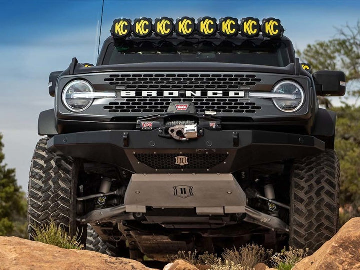 ICON 2021+ Ford Bronco Hoss 1.0 Front EXP Coilover 2.5in - Bull Strap