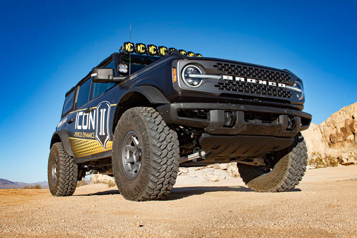 ICON 2021+ Ford Bronco Hoss 1.0 Rear EXP Coilover 2.5in - Bull Strap