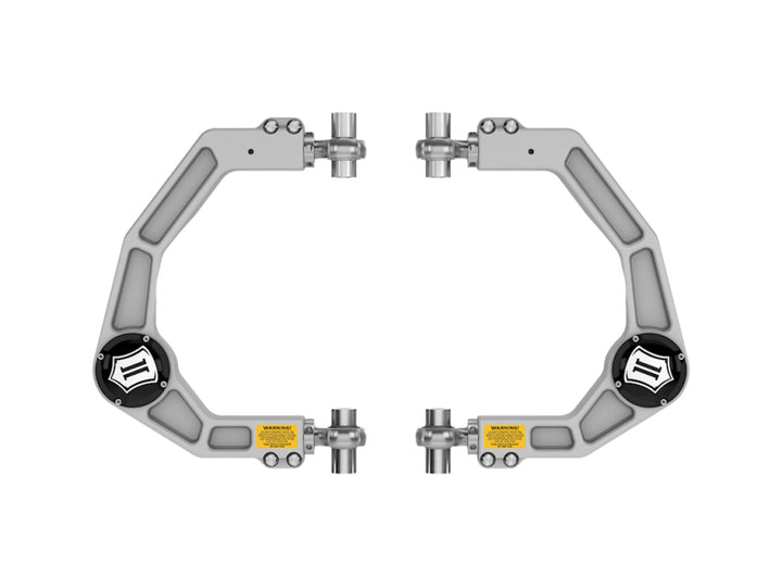 ICON 21-23 Ford F150 Billet Front Upper Control Arms DJ Pro Kit - Bull Strap