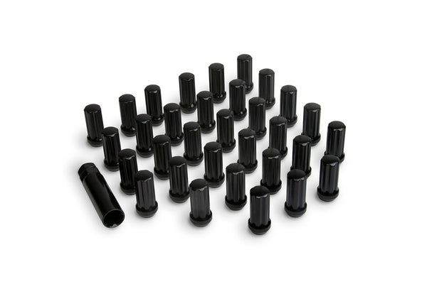 ICON Alloys Lug Nut Kit Black - 14x1.5 - 32 Lug Nuts w/ Key - Bull Strap