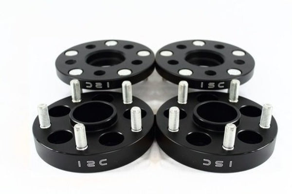 ISC Suspension 5x114.3 Hub Centric Wheel Spacers 20mm Black (Pair) - Bull Strap