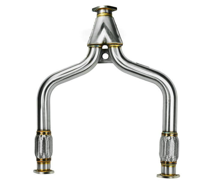 ISR Performance Exhaust Y-Pipe - Infiniti Q50 / Q60 RWD 3.0T - Bull Strap
