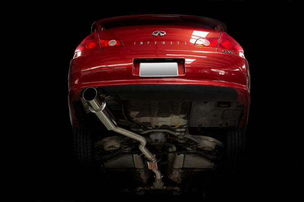 ISR Performance GT Single Exhaust - 05-06 Infiniti G35 Sedan - Bull Strap