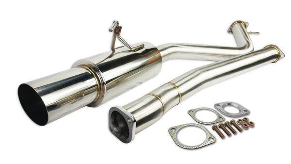 ISR Performance GT Single Exhaust - Infiniti G37 Coupe RWD - Bull Strap