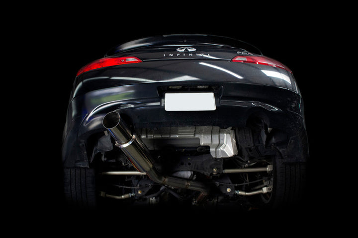 ISR Performance GT Single Exhaust - Infiniti G37 Coupe RWD - Bull Strap