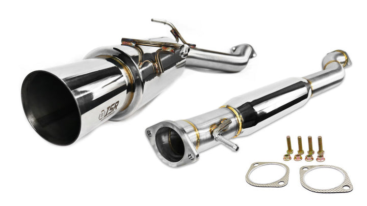 ISR Performance GT Single Exhaust - Infiniti G37 Sedan - Bull Strap