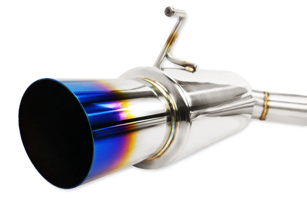 ISR Performance GT Single Exhaust With Burnt Tip - Nissan 370Z - Bull Strap