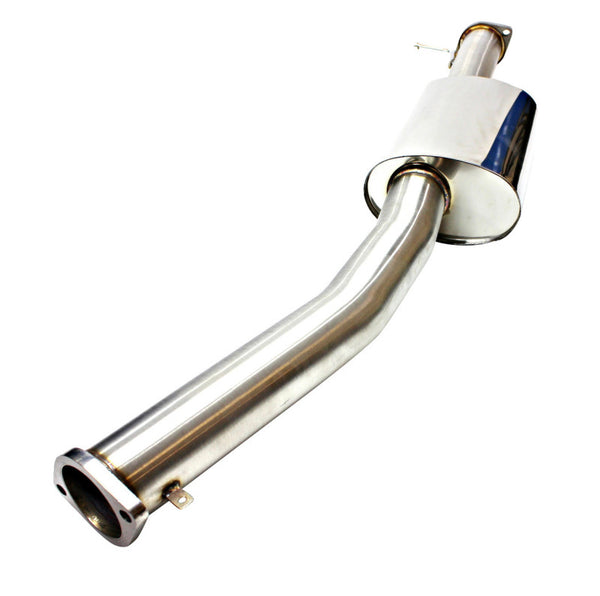 ISR Performance MB SE Type -E Dual Tip Exhaust 89-94 (S13) Nissan 240sx - Bull Strap