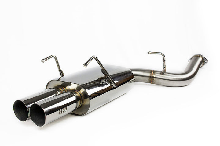 ISR Performance MB SE Type -E Dual Tip Exhaust 89-94 (S13) Nissan 240sx - Bull Strap