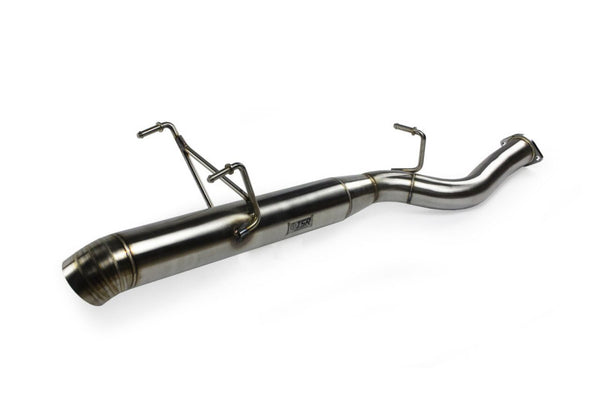 ISR Performance Series II - EP Single Tip Blast Pipe Exhaust - Resonated - 89-94 Nissan 240sx (S13) - Bull Strap