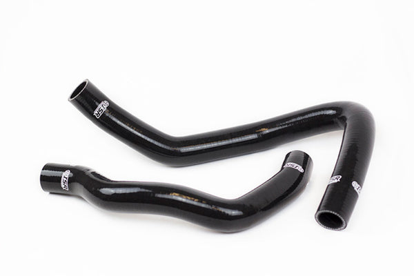 ISR Performance Silicone Radiator Hose Kit - Nissan 240sx KA24 - Black - Bull Strap