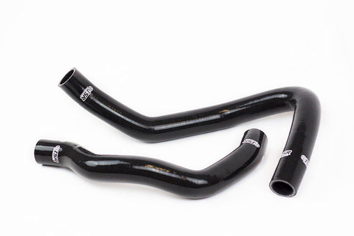 ISR Performance Silicone Radiator Hose Kit - Nissan 240sx KA24 - Black - Bull Strap