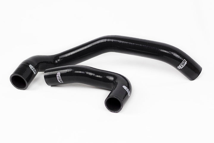 ISR Performance Silicone Radiator Hose Kit - Nissan RB25DET - Black - Bull Strap