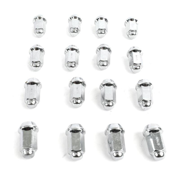 ITP Lug Nuts (Box) - 10mm Taper / 14mm Head - Chrome - Bull Strap