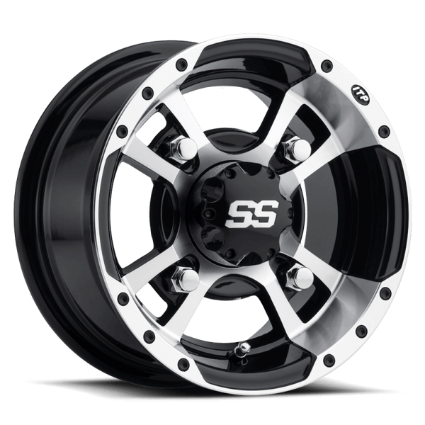 ITP SS 112 10x5 / 4x156 BP / 3+2 Offset Machined Wheel - Bull Strap