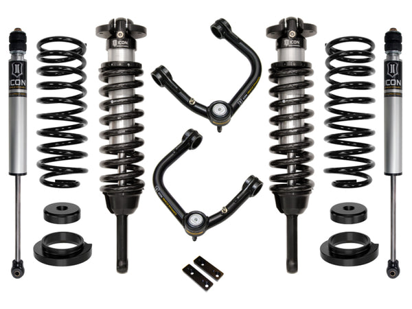 Icon 03-09 GX470 0-3.5in STAGE 2 SUSPENSION SYSTEM W/ TUBULAR UCA - Bull Strap
