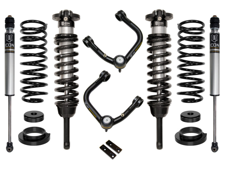 Icon 03-09 GX470 0-3.5in STAGE 2 SUSPENSION SYSTEM W/ TUBULAR UCA - Bull Strap