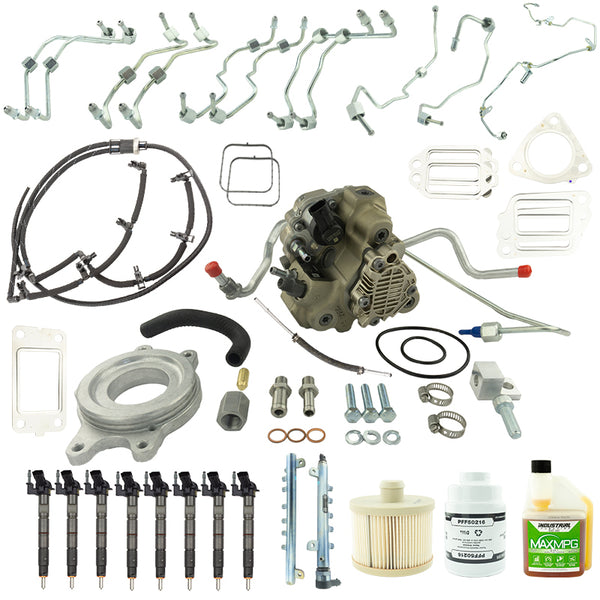 Industrial Injection 11-16 Duramax 6.6L LML Bosch Disaster Kit w/Emissions Intact CP3 Conversion Kit - Bull Strap