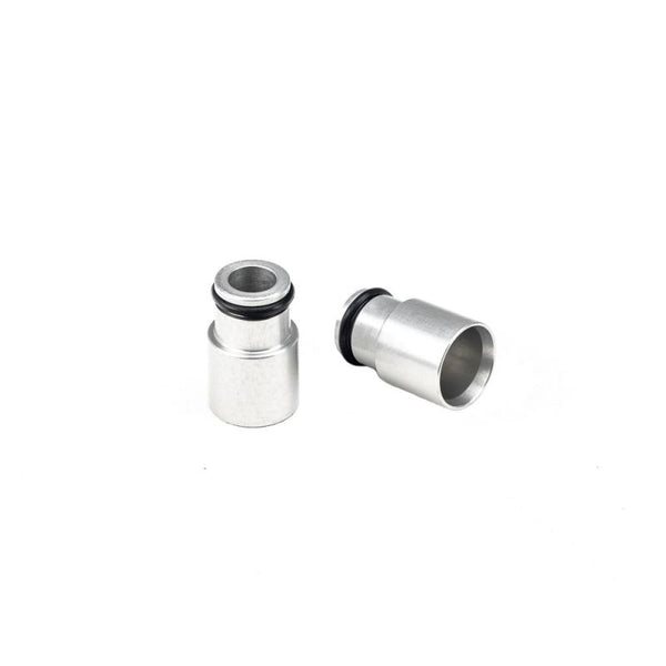 Injector Dynamics +12mm Clear Anodize Bottom Adapter 14mm Lower O-Ring - Bull Strap