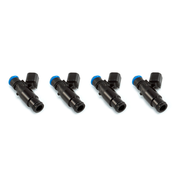 Injector Dynamics 1340cc Injectors - 48mm Length - 14mm Black Bottom - 14mm Lower O-Ring (Set of 4) - Bull Strap