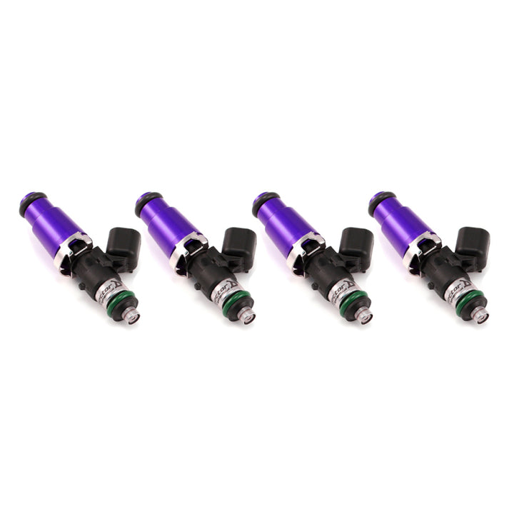 Injector Dynamics 2600-XDS Injectors - 60mm Length - 14mm Top - 14mm Lower O-Ring (Set of 4) - Bull Strap