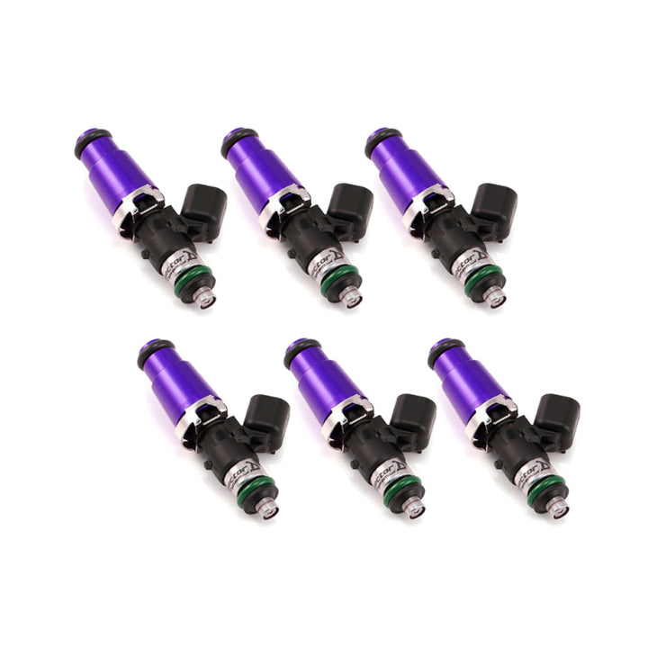 Injector Dynamics ID1050X Injectors 14mm (Purple) Adaptors (Set of 6) - Bull Strap