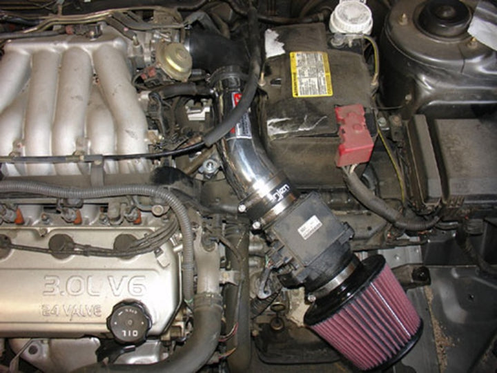 Injen 00-05 Eclipse / 00-03 Galant / 01-04 Sebring / 01-04 Stratus 3.0L V6 Black Short Ram Intake - Bull Strap