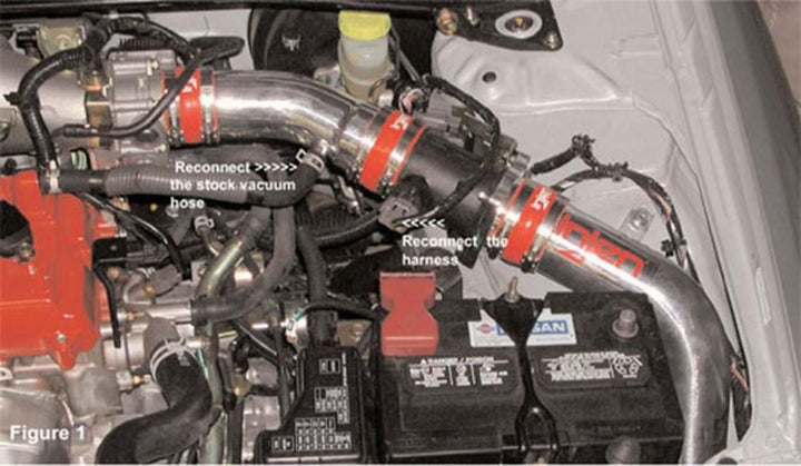Injen 02-06 Sentra SER Spec V 2.5L (CARB 02-04 Only) Polished Cold Air Intake - Bull Strap