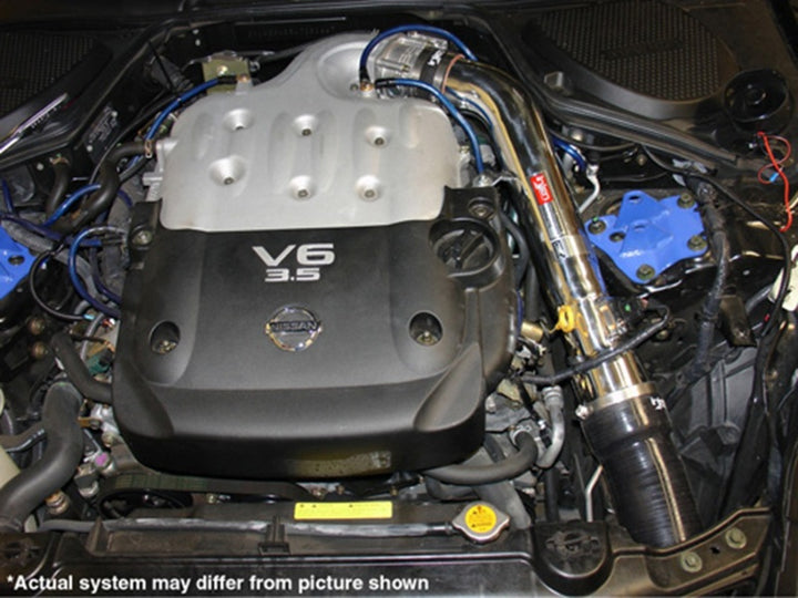 Injen 03-06 350Z 3.5L V6 Black Cold Air Intake - Bull Strap