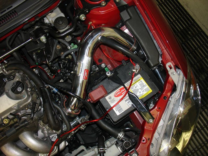 Injen 04-06 Vibe GT / 05-06 Corrolla XRS 1.8L 4 Cyl. Polished Cold Air Intake - Bull Strap