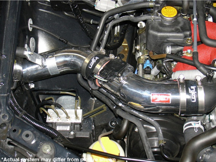 Injen 04-07 STi / 06-07 WRX 2.5L Wrinkle Red Cold Air Intake - Bull Strap