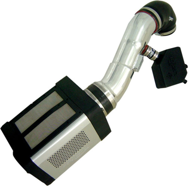 Injen 04-10 QX56 / 04-12 Armada/Titan V8 5.6L w/Power Box Polished Power-Flow Air Intake System - Bull Strap