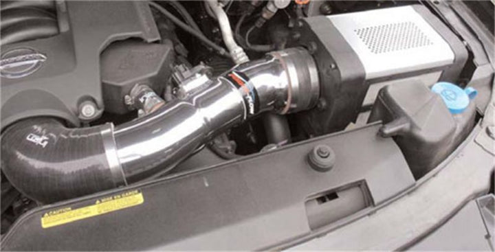 Injen 04-10 QX56 / 04-12 Armada/Titan V8 5.6L w/Power Box Polished Power-Flow Air Intake System - Bull Strap