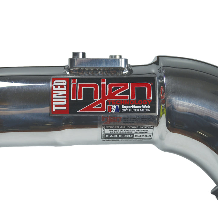 Injen 06-09 Civic Si 2.0L 4Cyl. Coupe & Sedan Polished Short Ram Intake - Bull Strap