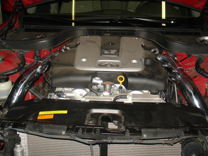 Injen 07-08 G35 4Dr 3.5L/08-13 G37 2Dr 3.7L excl IPL/09-13 G37 4Dr 3.7L V6 Black Cold Air Intake - Bull Strap