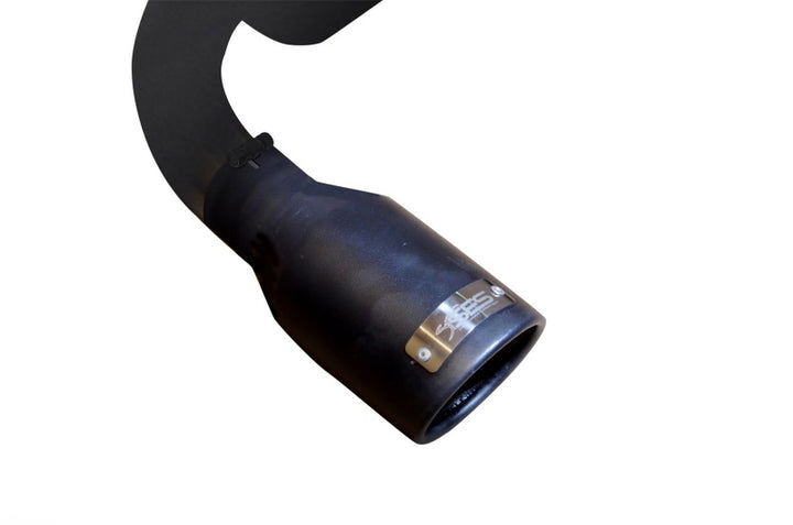 Injen 07-17 Jeep Wrangler JK 3.6L/3.8L 63mm Stealth Black Axle-back Exhaust w/ 4in Black Tips - Bull Strap