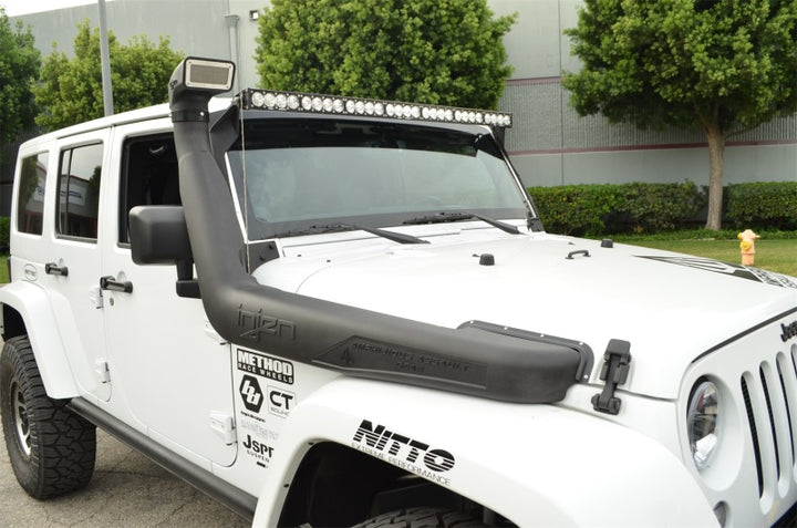 Injen 07-18 Jeep Wrangler (JK) 3.6L V6 Deep Water Crossing Snorkel for Evolution Intake - Bull Strap