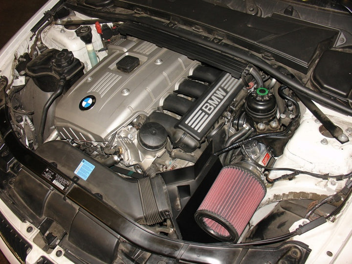 Injen 08-09 128i E82 / 07-09 328i E92 / 2006 330i E92 3.0L 6 Cyl. (Includes Heat Shield) Black Short - Bull Strap