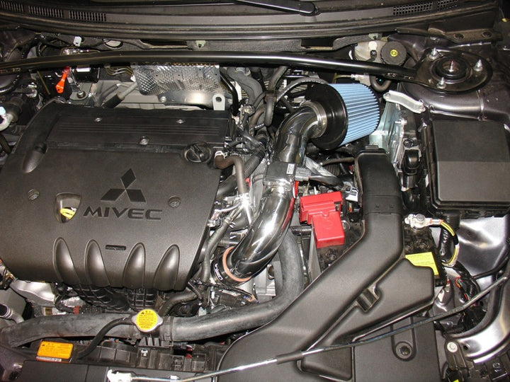 Injen 08-13 Lancer/Outlander Sport 2.0L 4 Cyl. Black Short Ram Intake w/ MR Tech/Air Fusion - Bull Strap